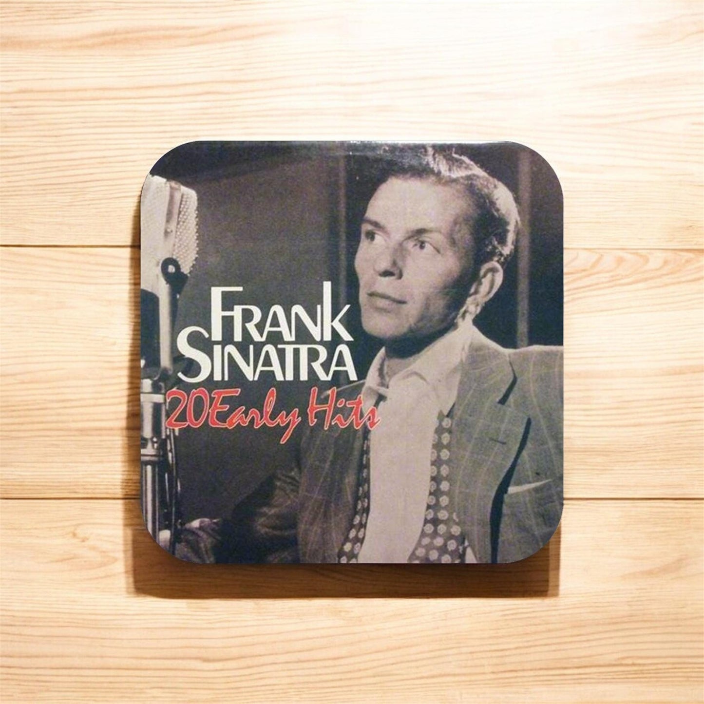 Set of 4 Frank Sinatra Square Drinks Coasters, Vintage Music Lover Gift, Music Lover Gift, Frank Sinatra Coasters, Music Memorabilia