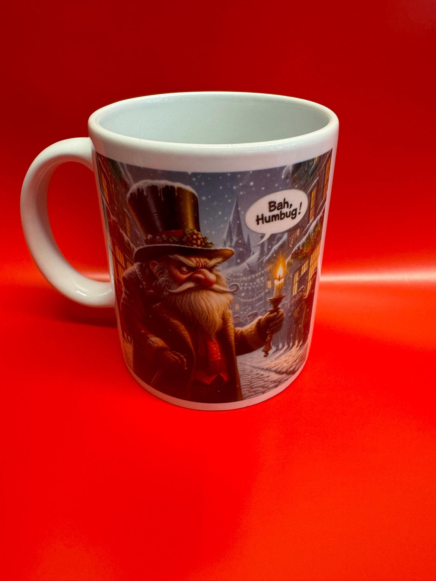 Personalised Scrooge Christmas mug or moneybox| a Christmas Carol gift | coffee mug for Christmas