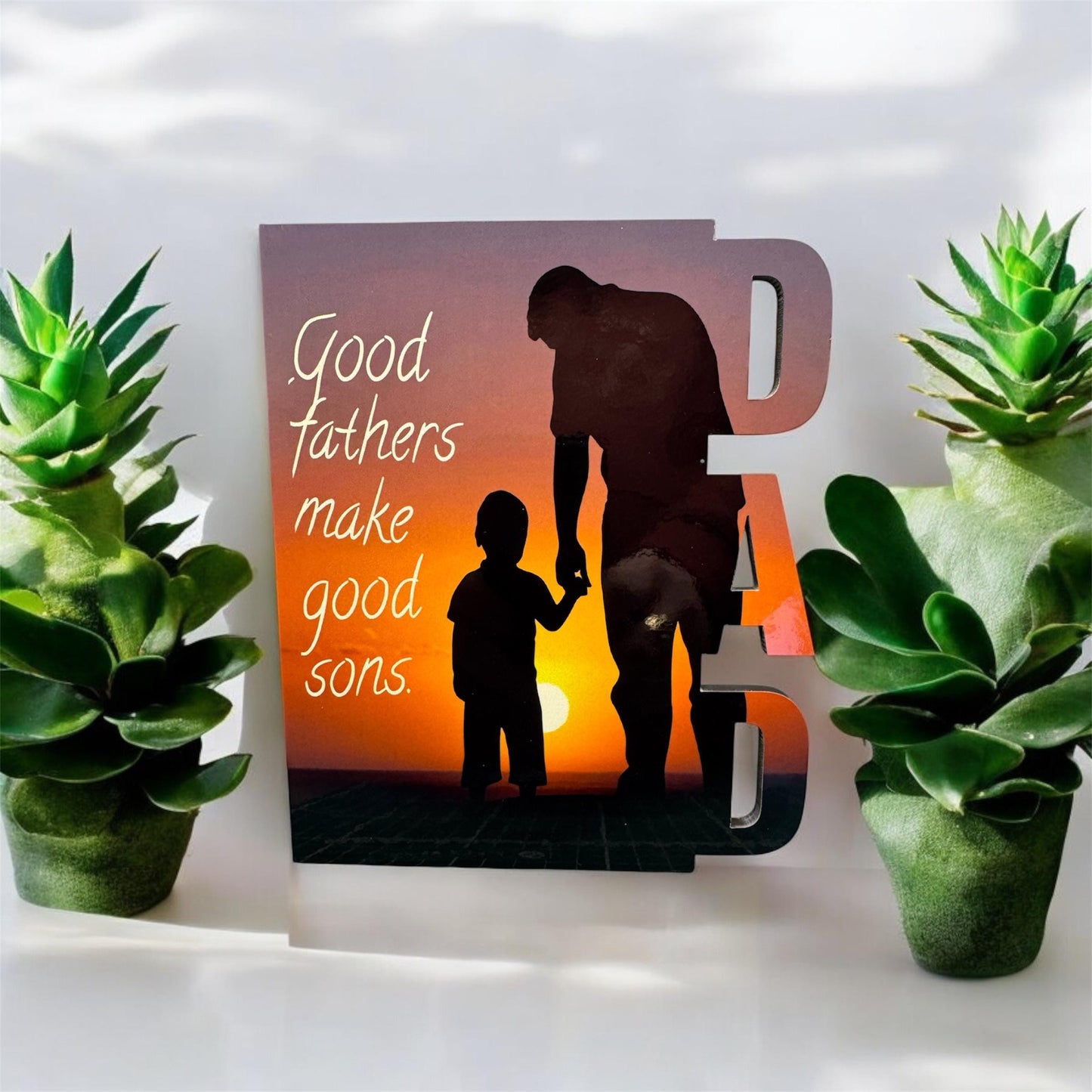 Dad photo plaque| photo plaque| gift for dad| picture plaque| standing picture plaque| MDF photo | photo memories | memorial photo dad|