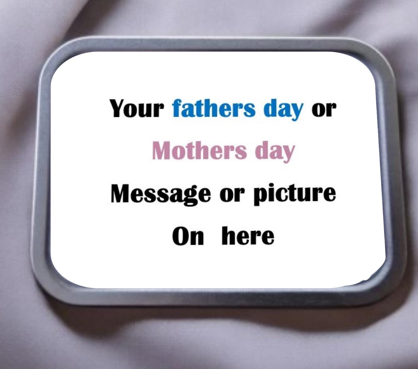 Tobacco/Sweet Tin, Perfect Gift for Mother's or Father's Day, Sweet Tin, Tobacco Tin, Gift For Mother's Day, Gift For Father's Day,