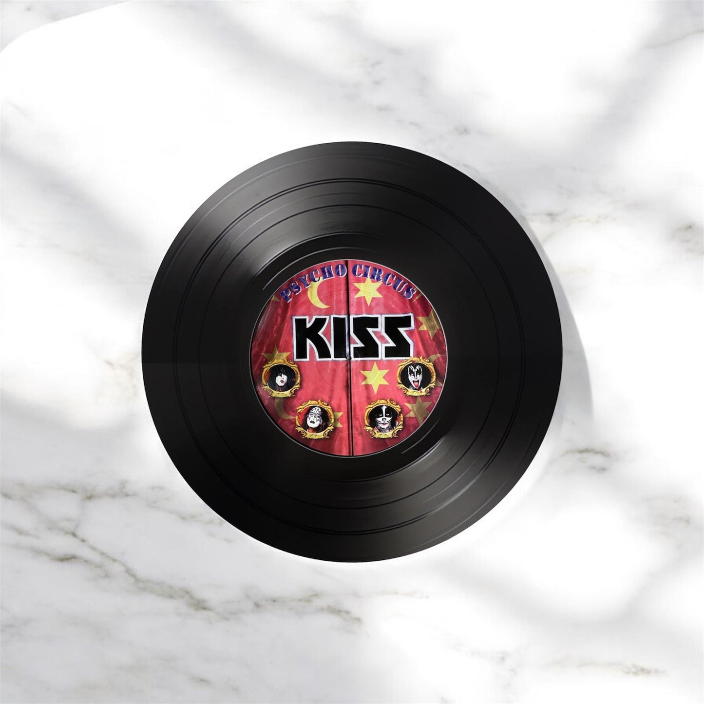 Set of 4 Kiss drink coasters| Kiss coasters| Gifts for her| Music fan gift| Rock music | Rock gifts| Gift for him| classic rock gift|