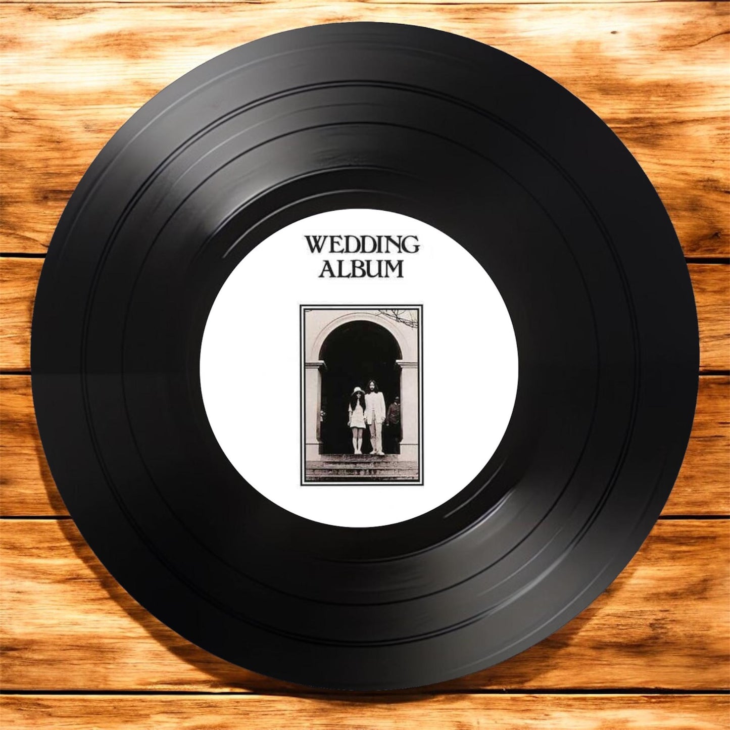 Set of 4 John Lennon Round Record Coasters Retro Decor, Man Cave Decor, Rock legend, Music Themed, Rock Music Gift, John Lennon gift,