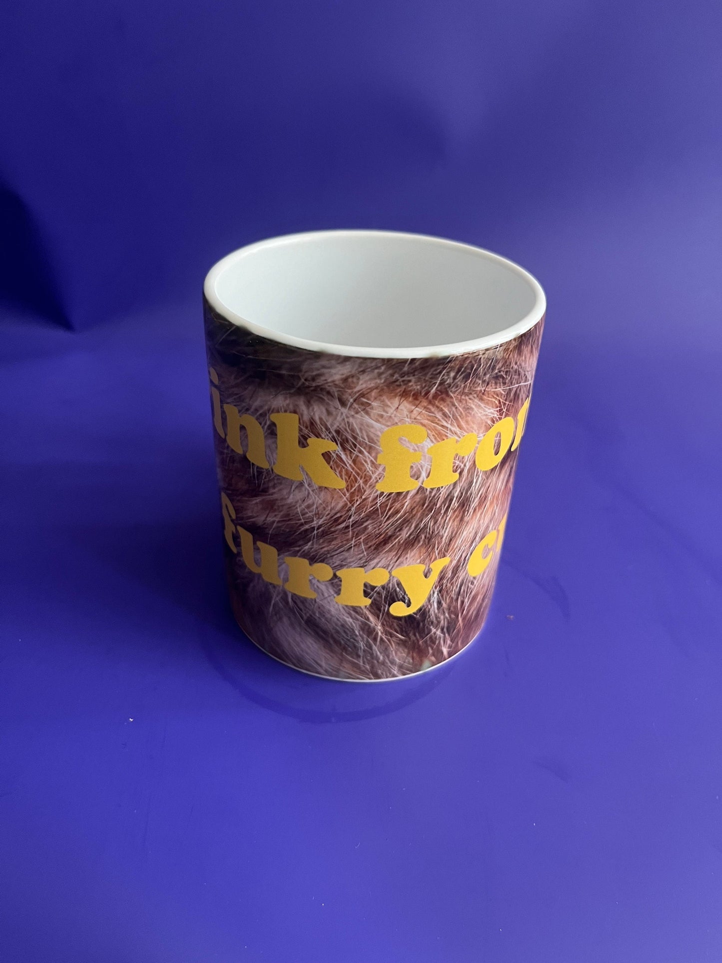 Funny Drinking From My Furry Cup Mug | Cute Ceramic Mug Gift, Gift For Him, Unique Mug, Coffee Lover Gift, Funny Mug, Gift For Friend