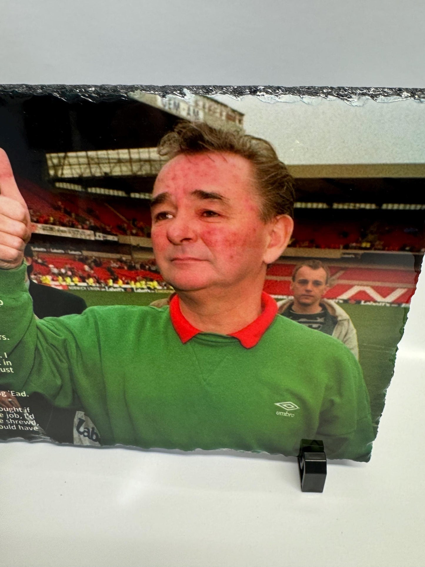 Brian Clough OBE quotes slate| old big head slate forest | for the forest fan that has everything