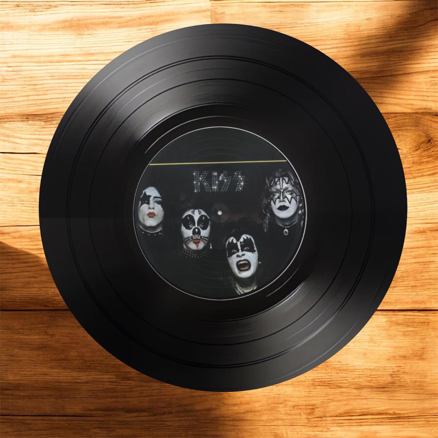 Set of 4 Kiss drink coasters| Kiss coasters| Gifts for her| Music fan gift| Rock music | Rock gifts| Gift for him| classic rock gift|