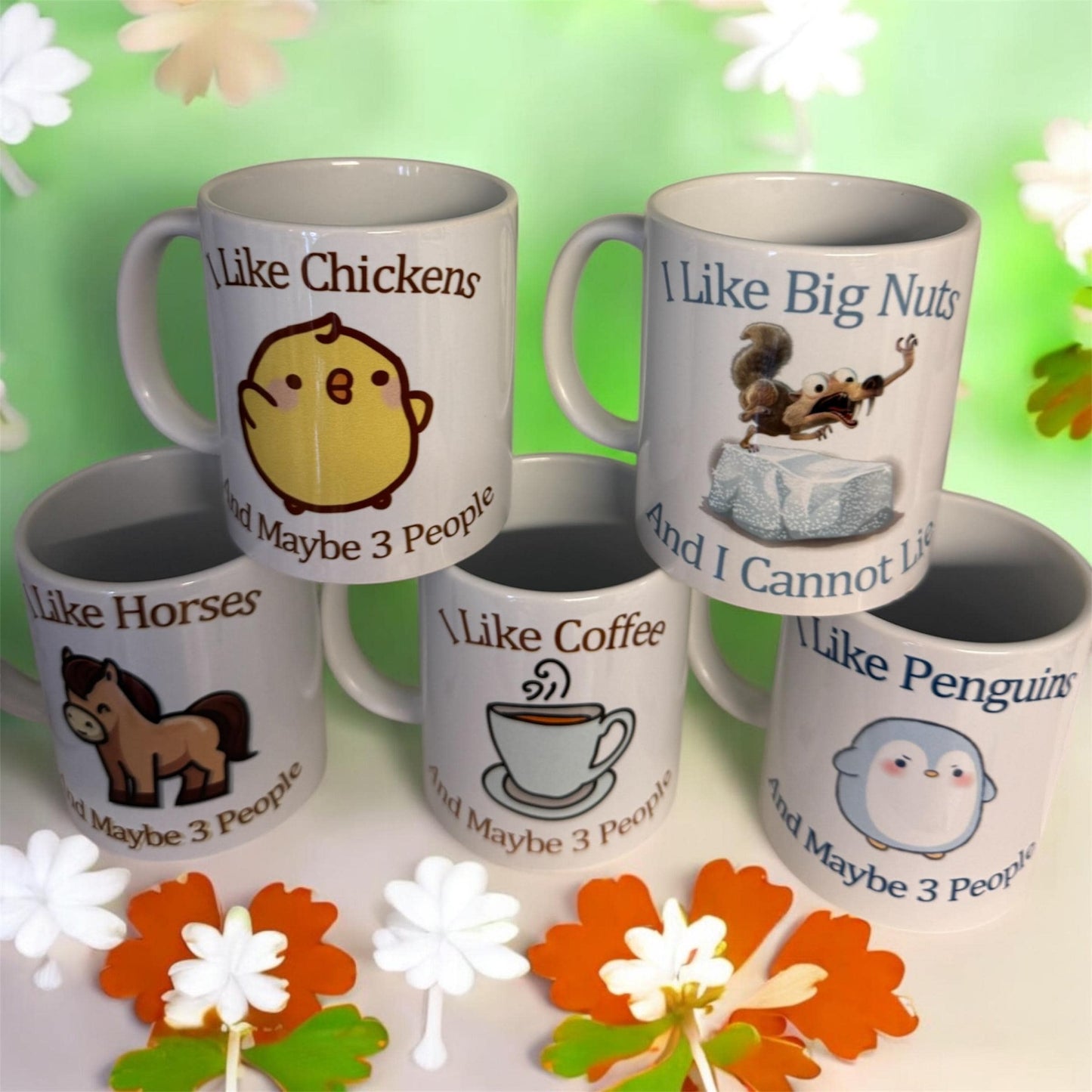 Funny Chicken Lover Coffee Mug, I Like Chickens and Maybe 3 People, Funny Coffee Mug, Unique Gift Idea, Friend Gift, Funny Quote Mug