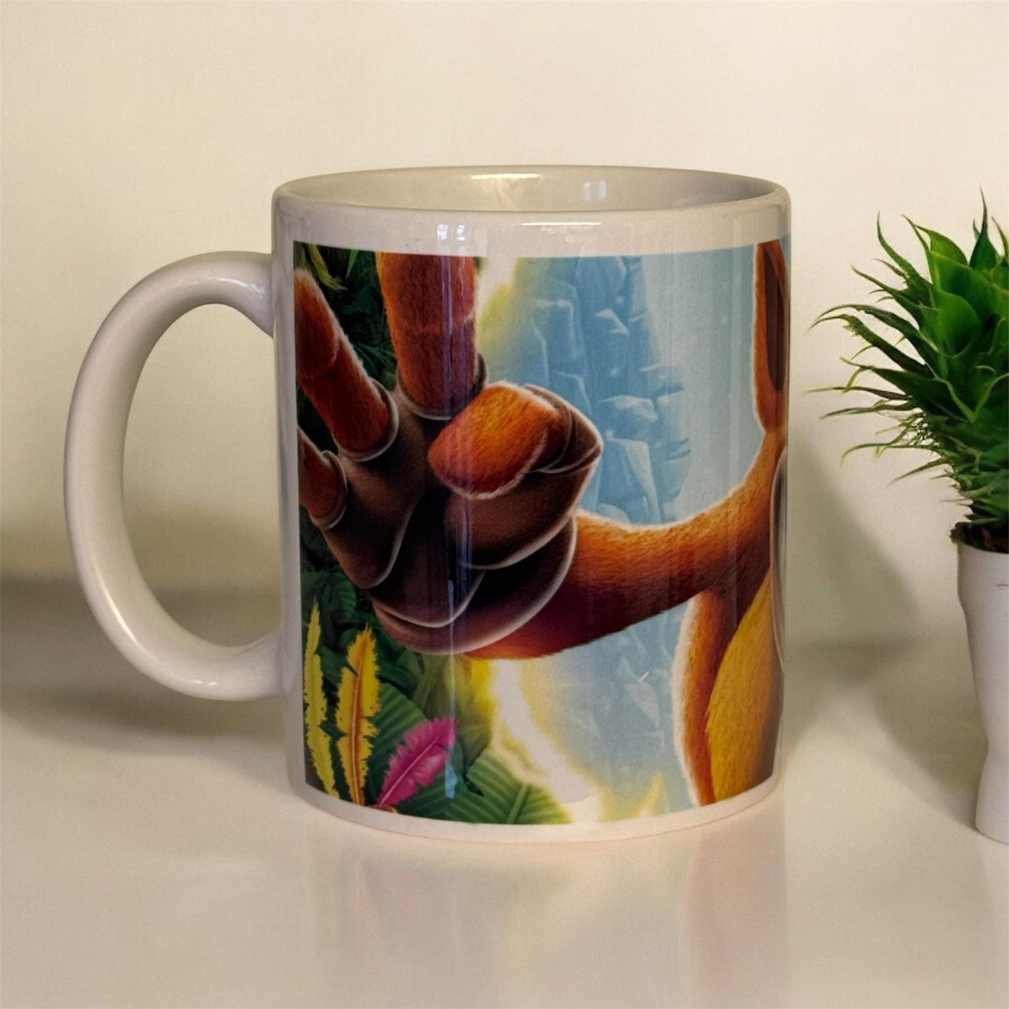 Retro Crash Bandicoot Mug, Vintage Video Game Ceramic Coffee Cup, Retro Video Game Mug, Gift For Gamers, Gaming Enthusiast Gift