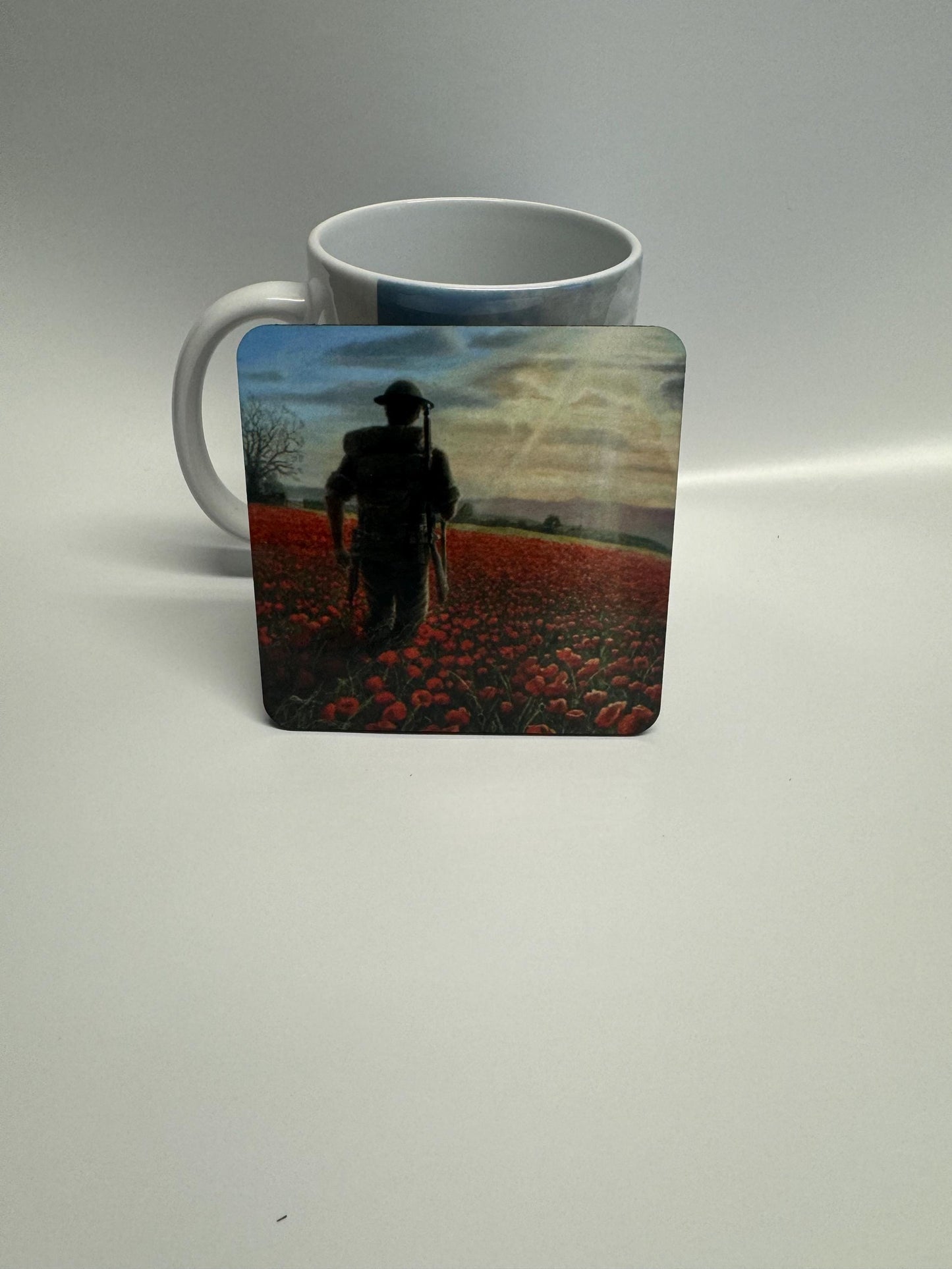 Flanders Field Memorial Mug and Coaster Collection, Remembrance Gift Set, Gift For History Lover, Mug And Coaster Set, Unique Gift Idea, Gift For History Buffs, Gift For Soldier, Collectible Item, Souvenir Gift, Keepsake Gift, Handcrafted Gift