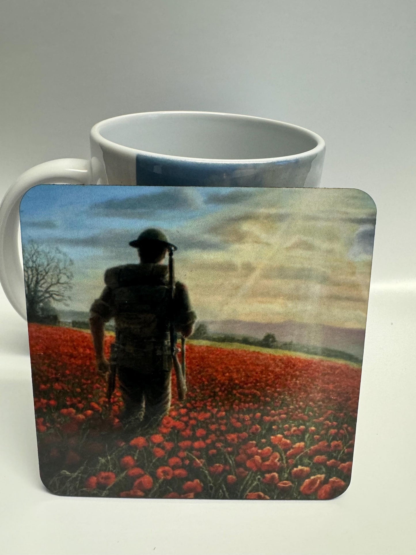 Flanders Field Memorial Mug and Coaster Collection, Remembrance Gift Set, Gift For History Lover, Mug And Coaster Set, Unique Gift Idea, Gift For History Buffs, Gift For Soldier, Collectible Item, Souvenir Gift, Keepsake Gift, Handcrafted Gift