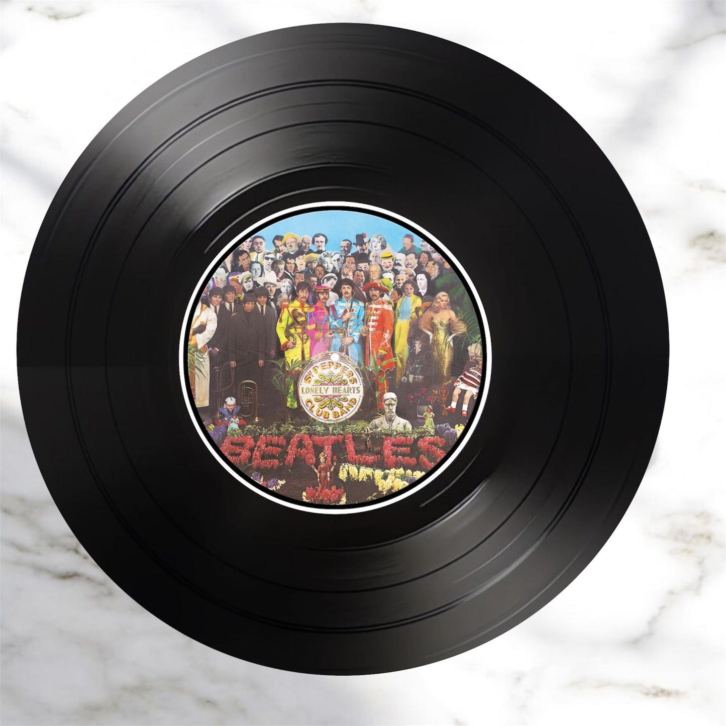 Set of 4 Round Record Coasters Featuring The Beatles, Music Lover Gift Unique Coasters, Beatles Coasters, Record Coasters, Music Memorabilia