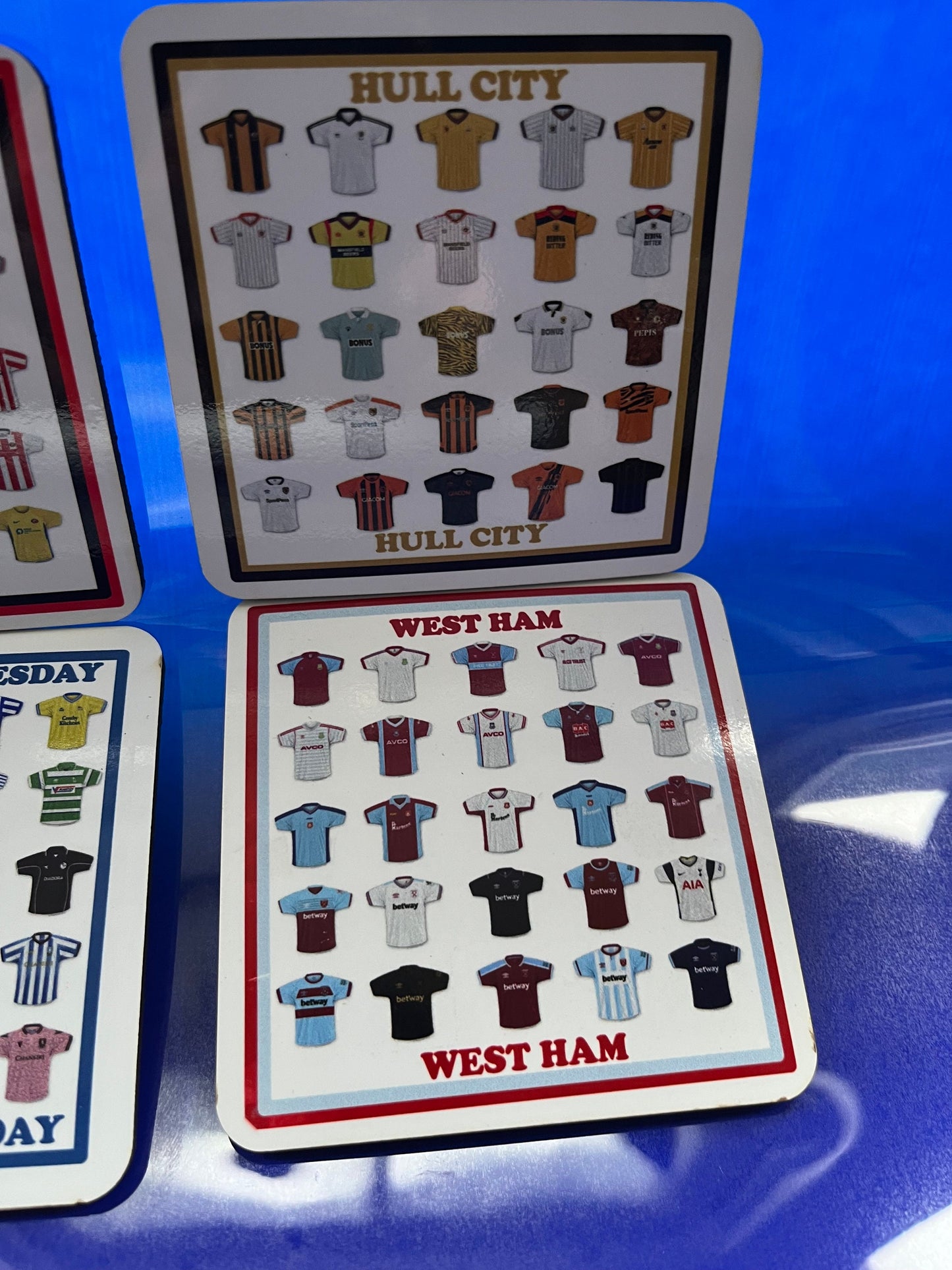 Football Shirt Coaster | Personalised Team Coaster | Team Coaster, Football Shirt Coaster, Football Collectible, Team Coaster, Football Gift