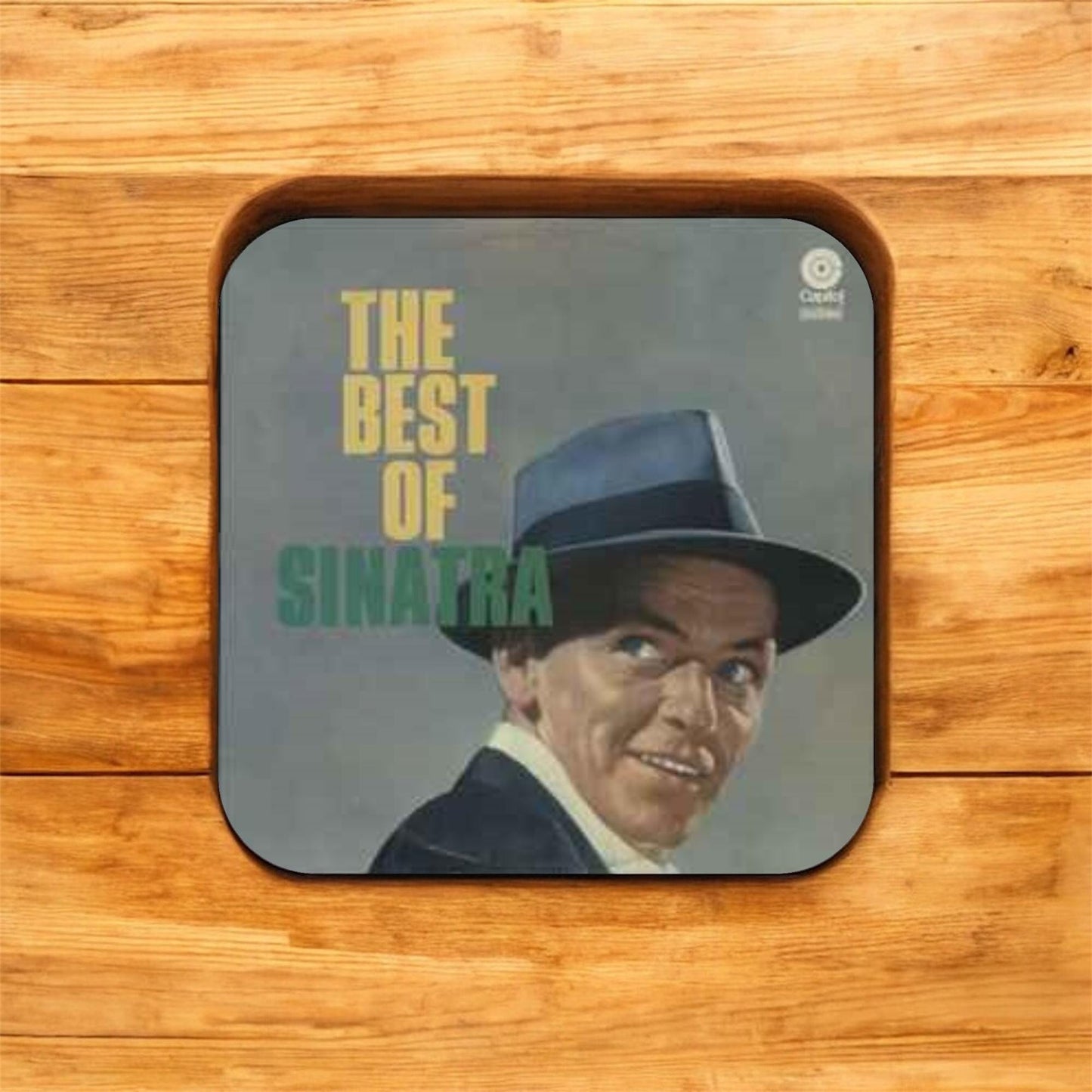 Set of 4 Frank Sinatra Square Drinks Coasters, Vintage Music Lover Gift, Music Lover Gift, Frank Sinatra Coasters, Music Memorabilia