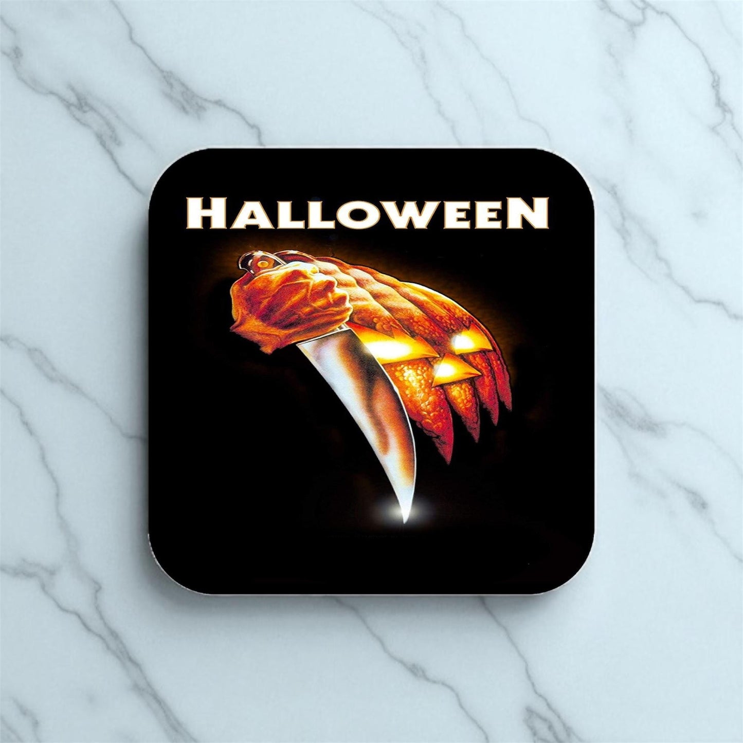 Set of 4 Halloween Coasters, gifts for him| gifts for Horror lovers | gifts for her| Scream fans coasters| iconic coasters| horror fans