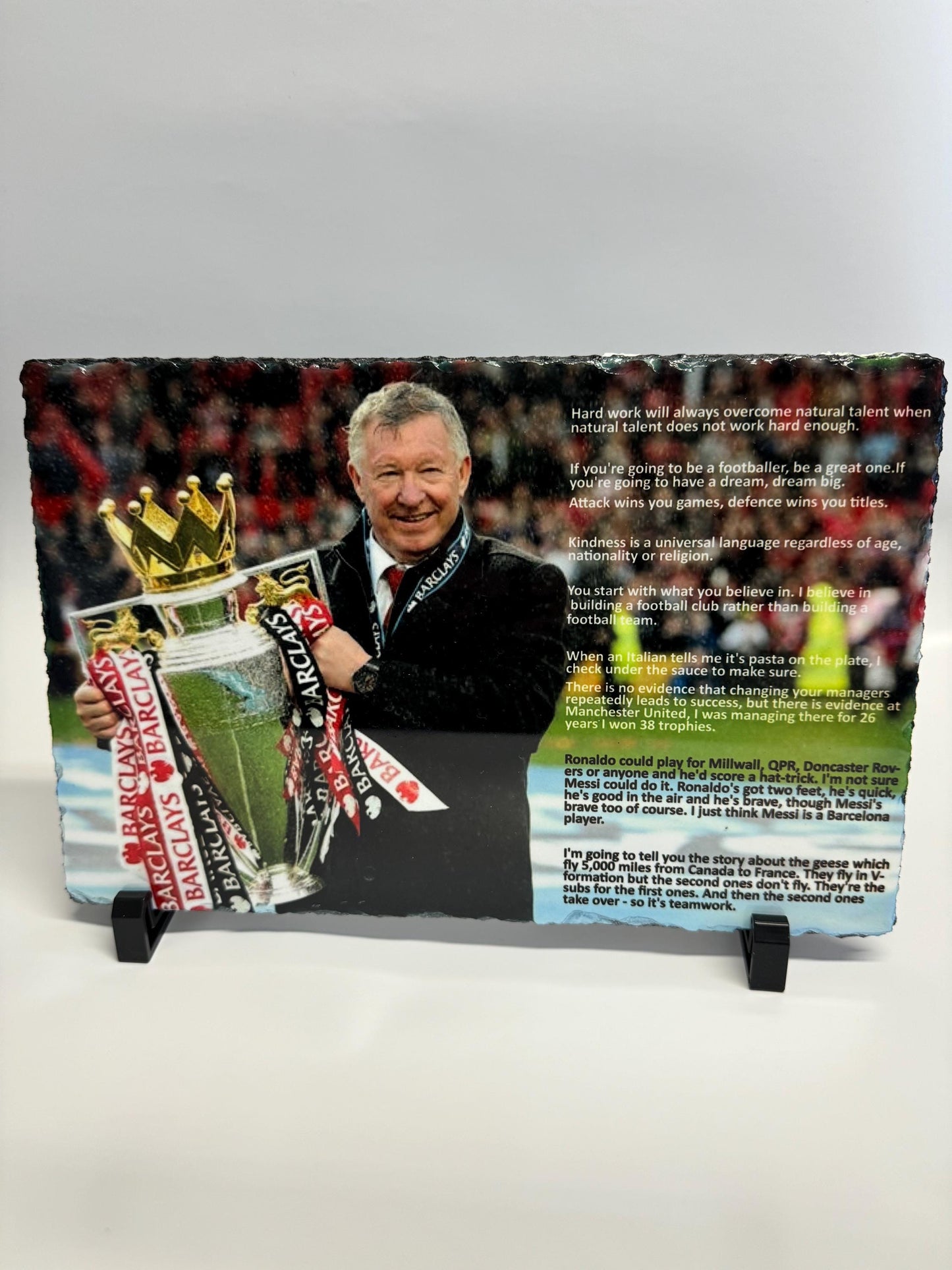 Sir Alex Ferguson quotes slate | man u fan slate | for the fan that has everything