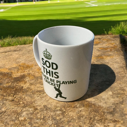 Sod this i'd rather be playing cricket mug | coffee mug | coffee mug for cricketers |gifts for him | man cave gifts| cricketers gifts