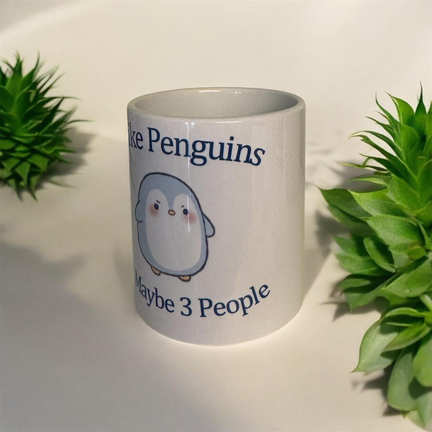Funny Penguin Coffee Mug, Unique Gift for Penguin Lovers, Penguin Mug, Funny Coffee Mug, Cute Penguin Cup, Coffee Lover Gift, Office Mug