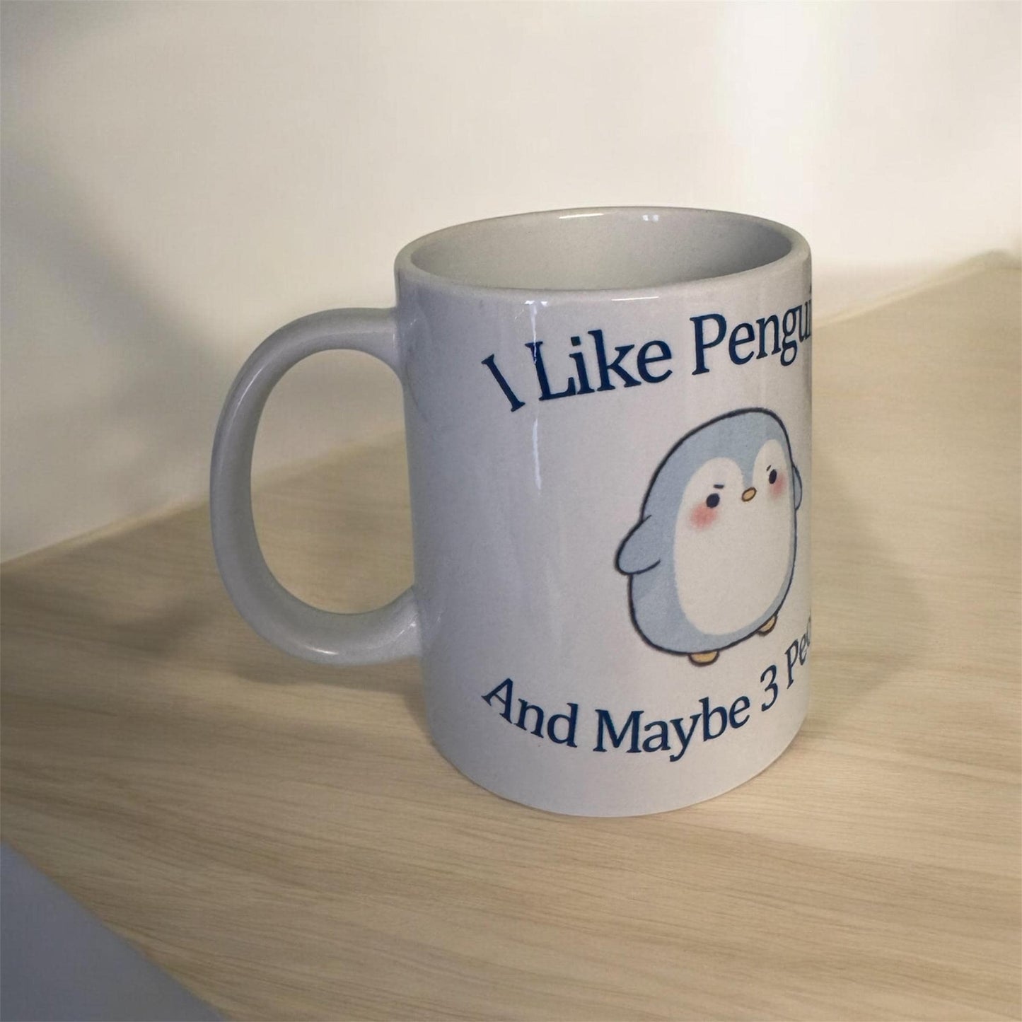 Funny Penguin Coffee Mug, Unique Gift for Penguin Lovers, Penguin Mug, Funny Coffee Mug, Cute Penguin Cup, Coffee Lover Gift, Office Mug