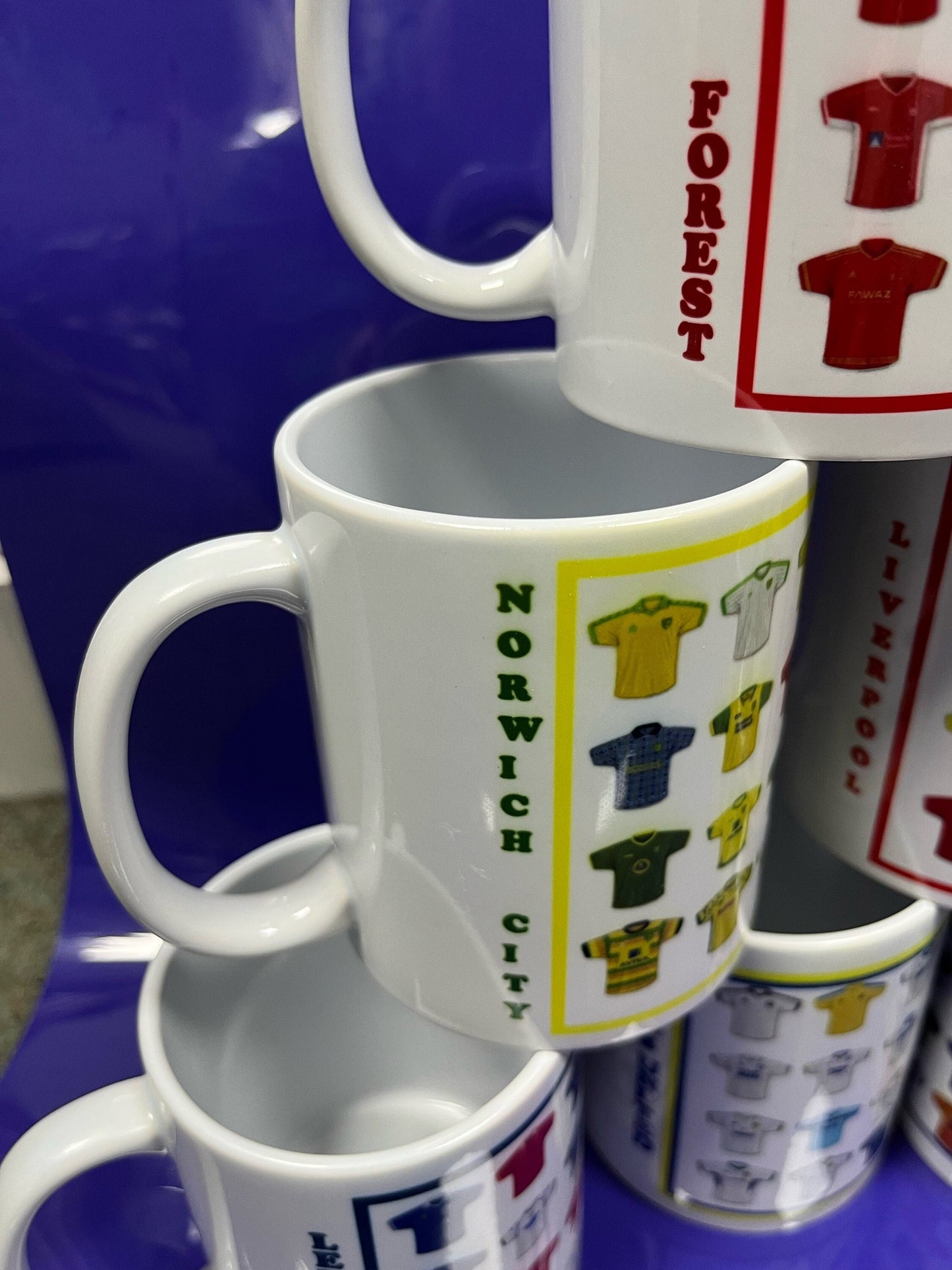 Football shirt mugs |football team |personalised| mug for football fans| Christmas gift|