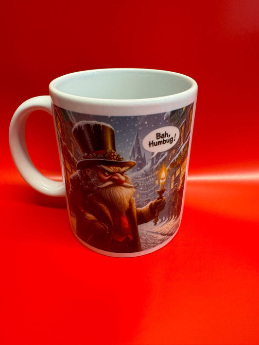 Personalised Scrooge Christmas mug or moneybox| a Christmas Carol gift | coffee mug for Christmas