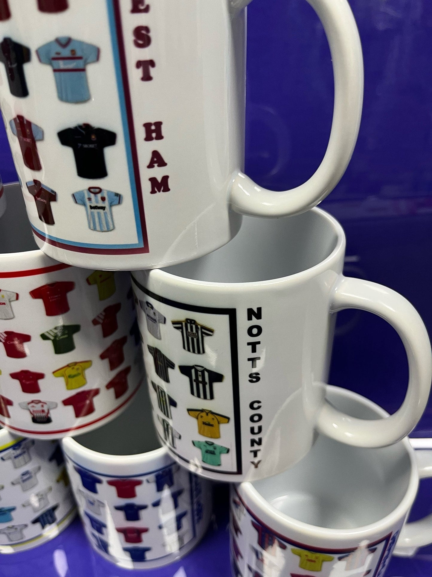 Football shirt mugs |football team |personalised| mug for football fans| Christmas gift|