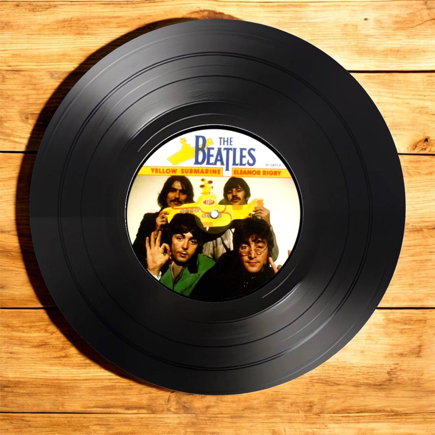 Set of 4 Round Record Coasters Featuring The Beatles, Music Lover Gift Unique Coasters, Beatles Coasters, Record Coasters, Music Memorabilia