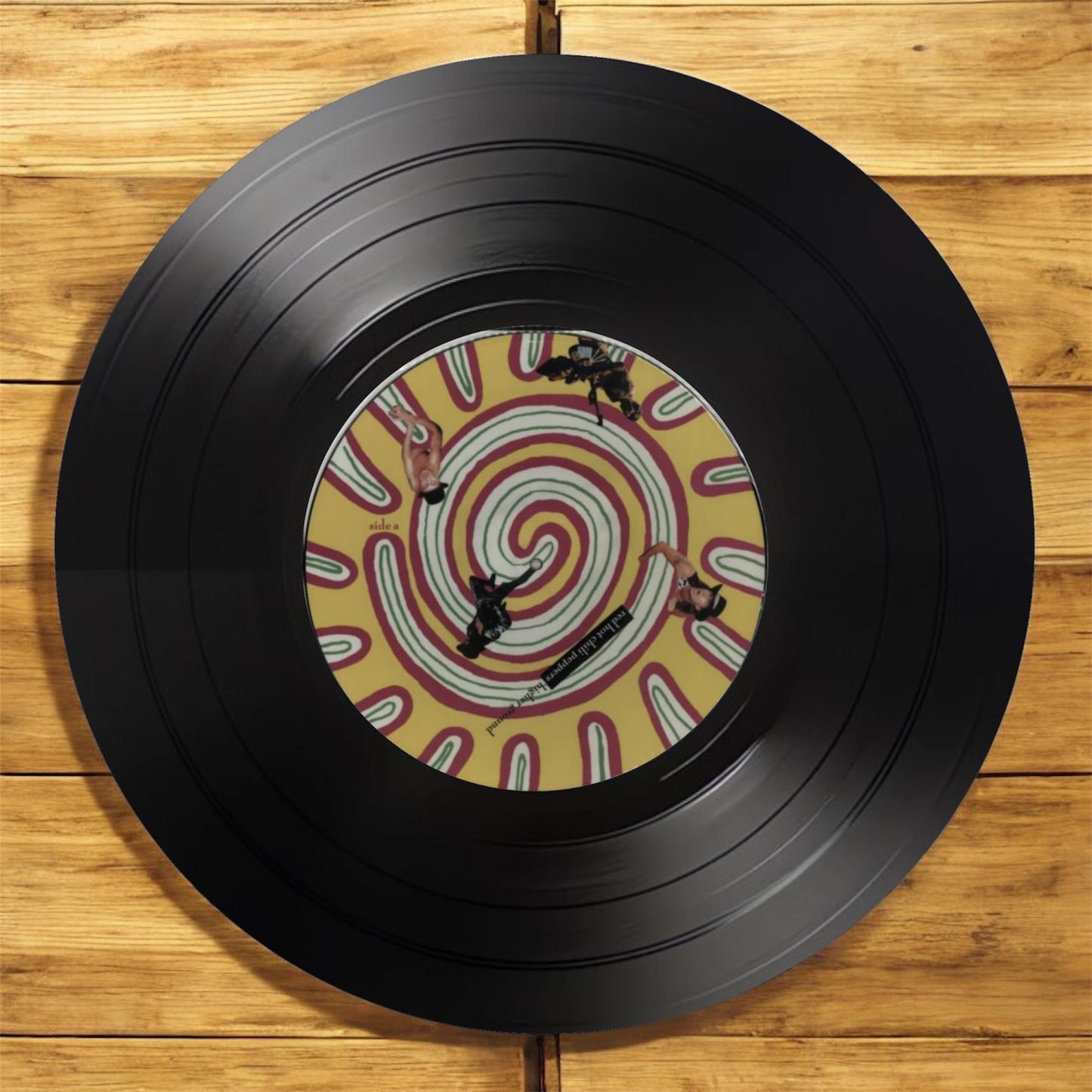 Set of 4 Red Hot Chilli Peppers Round Record Coasters, Unique Coasters, Music Memorabilia, Music Fan Gift, Record Coasters,music gift