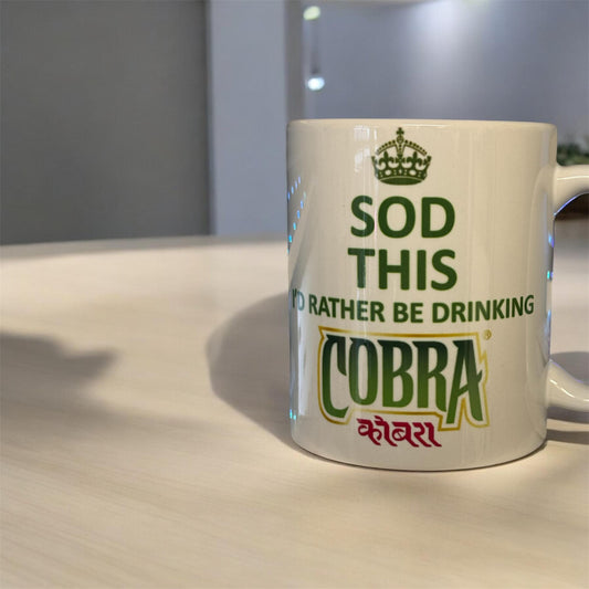 Sod this I'd rather be drinking cobra mug | cobra lager | man cave gift| gift for him |funny mugs | mugs for him |Christmas gift| coffee mug