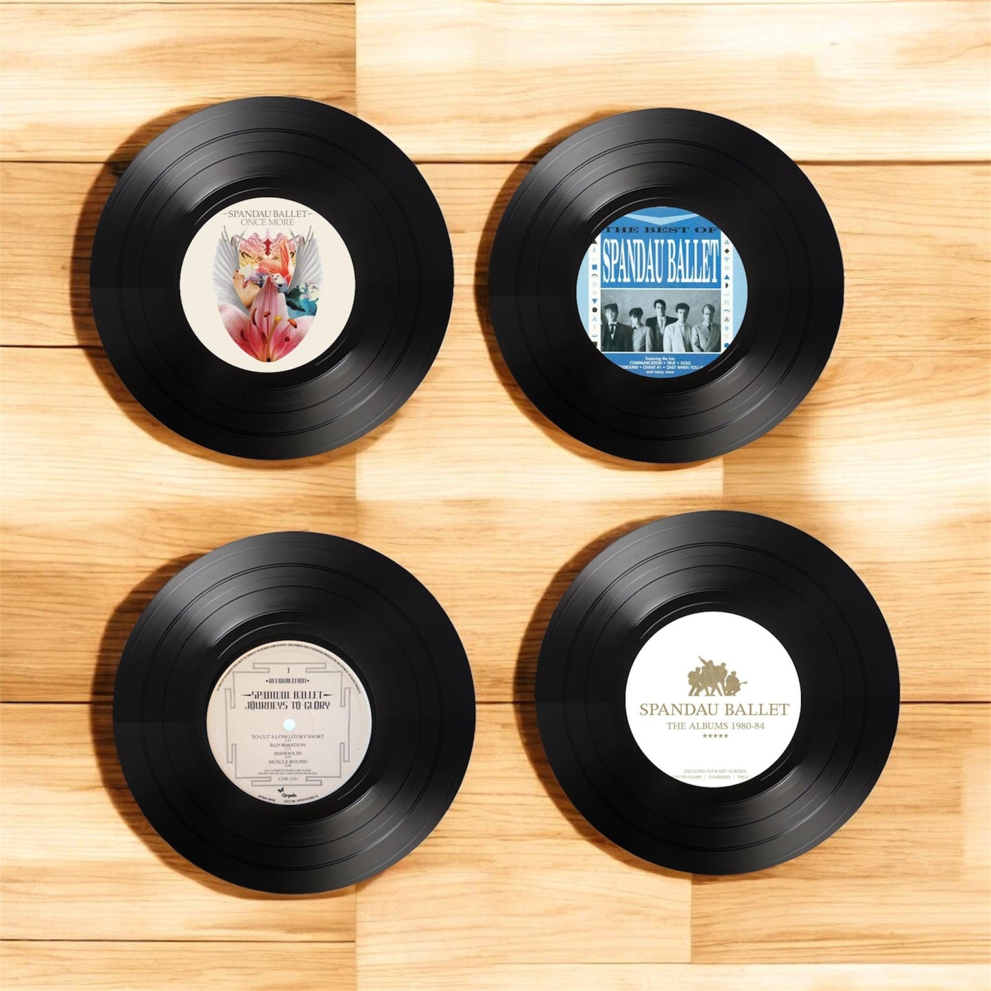 Set of 4 Spandau Ballet drink coasters Spandau Ballet coasters| Gifts for Nan | Music fan gift|Gift for her| Rock music gifts| Gift for him