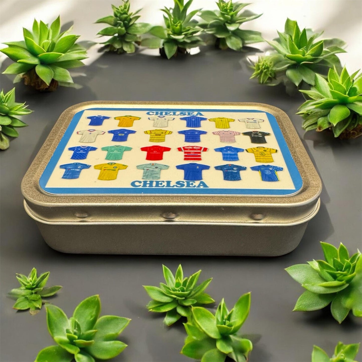 Unique Football Keepsake Tin - Store Mementos, Mints, or Sewing Notions