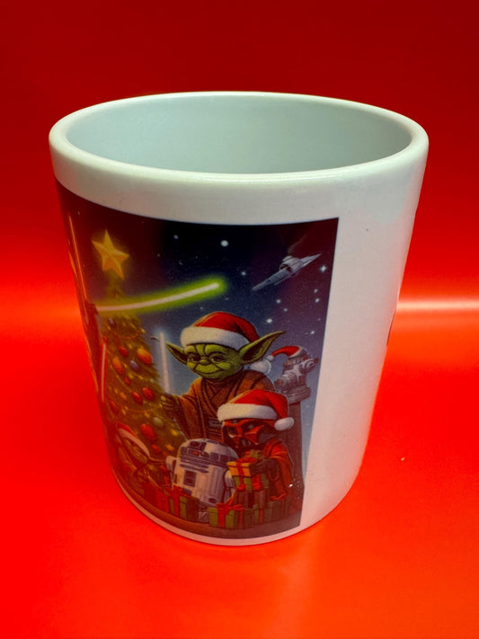 Personalised Star Wars Christmas mug or money box| 80s film buff coffee mug