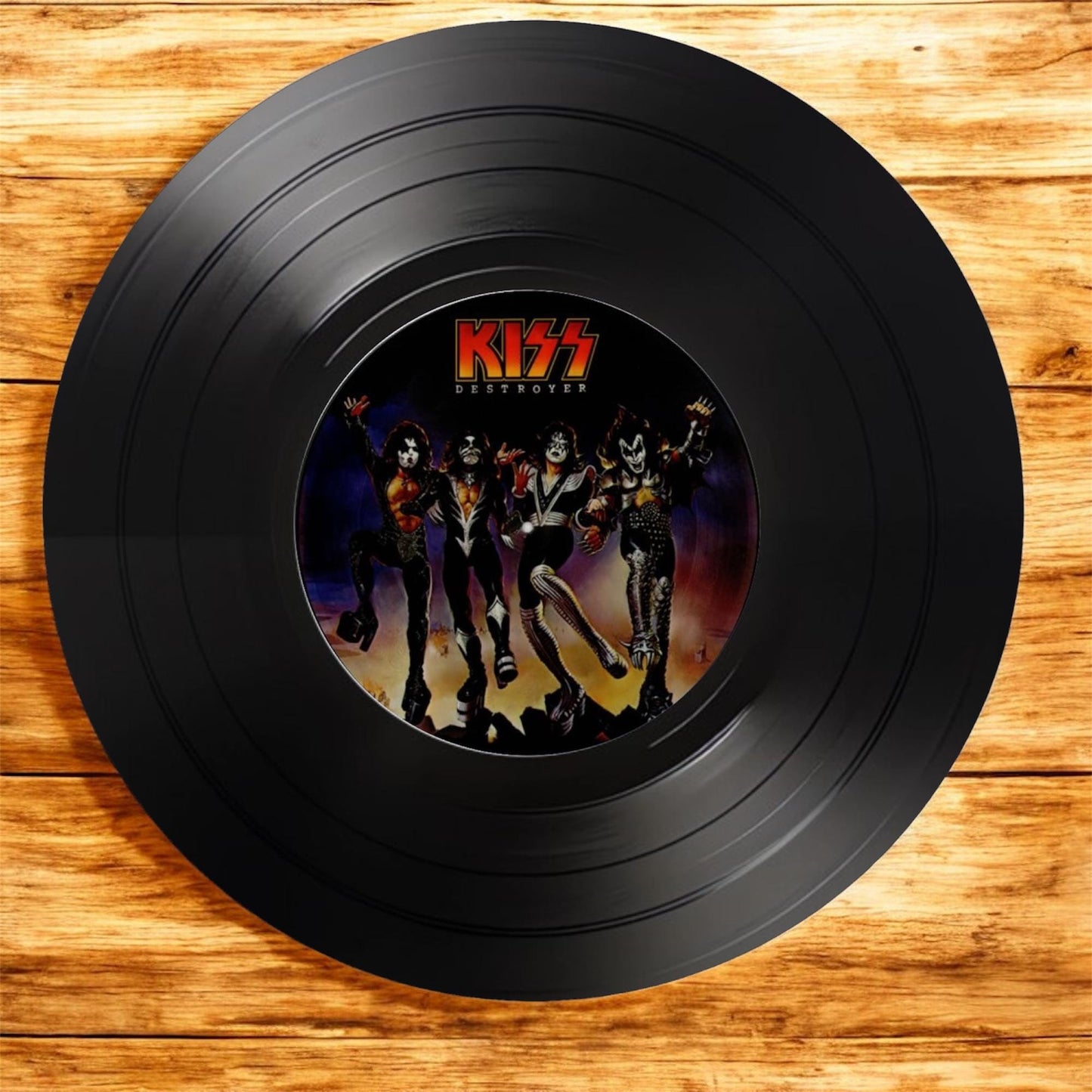 Set of 4 Kiss drink coasters| Kiss coasters| Gifts for her| Music fan gift| Rock music | Rock gifts| Gift for him| classic rock gift|