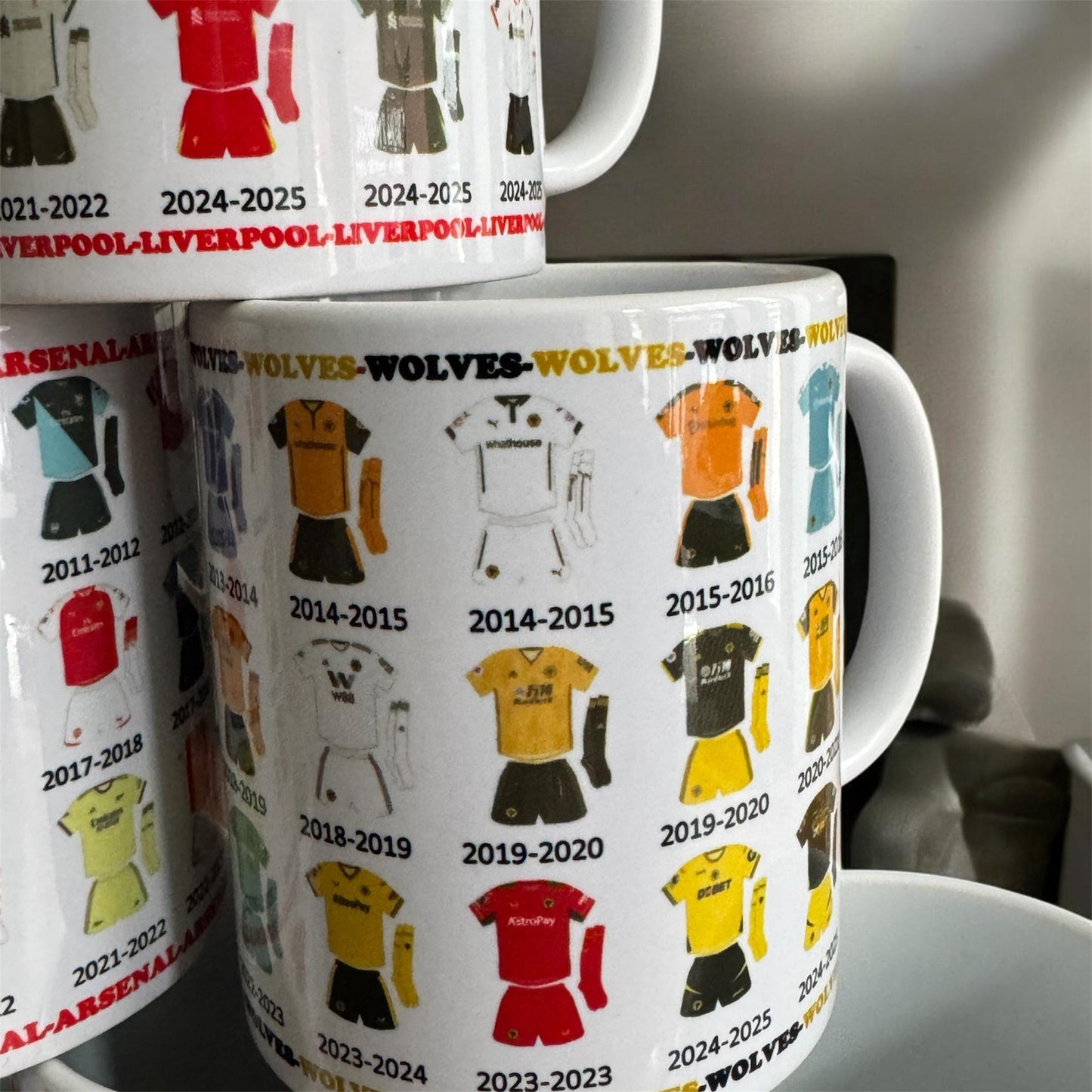 football kit mugs |football team |personalised| mug for football fans| Christmas gift| kits| football| football kits