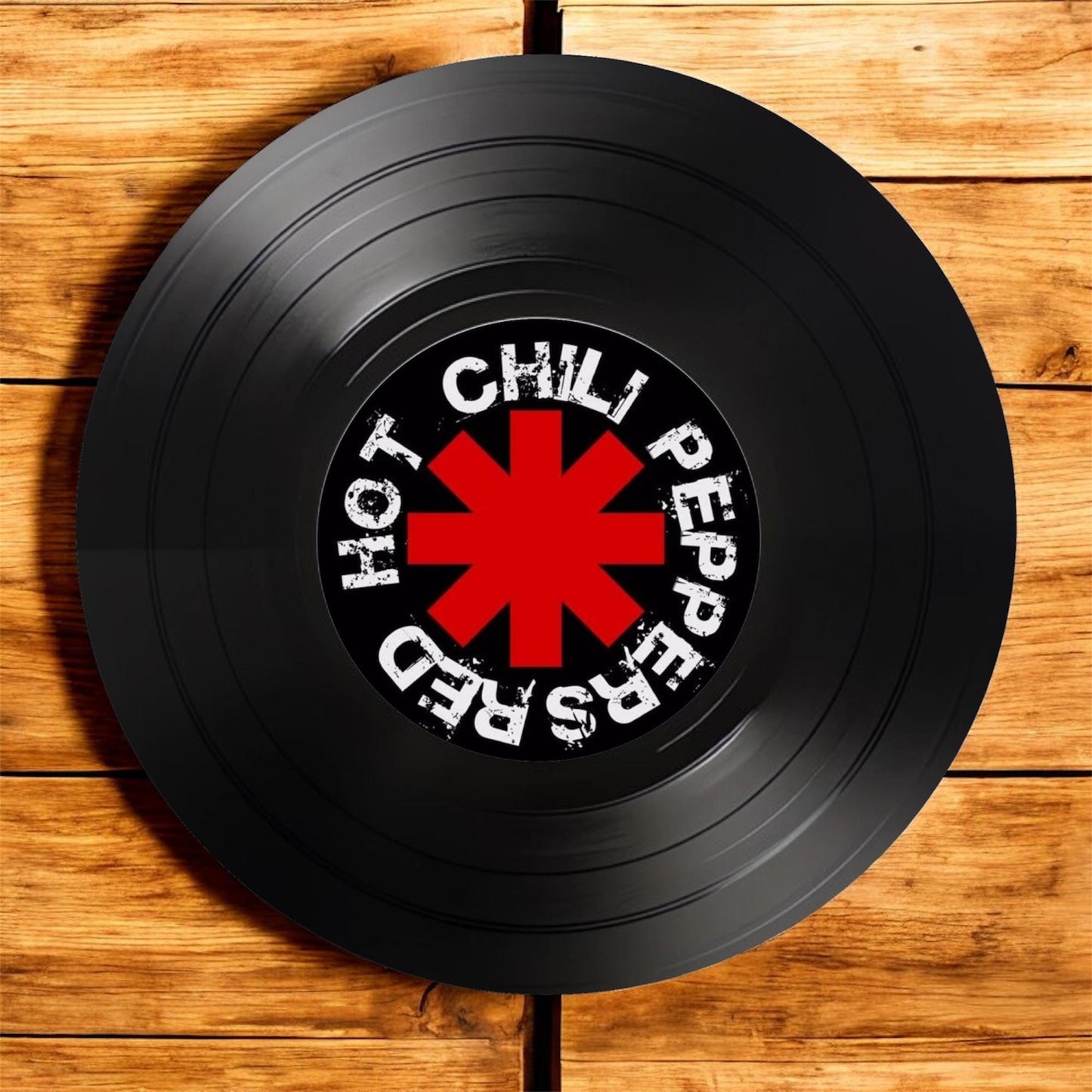 Set of 4 Red Hot Chilli Peppers Round Record Coasters, Unique Coasters, Music Memorabilia, Music Fan Gift, Record Coasters,music gift