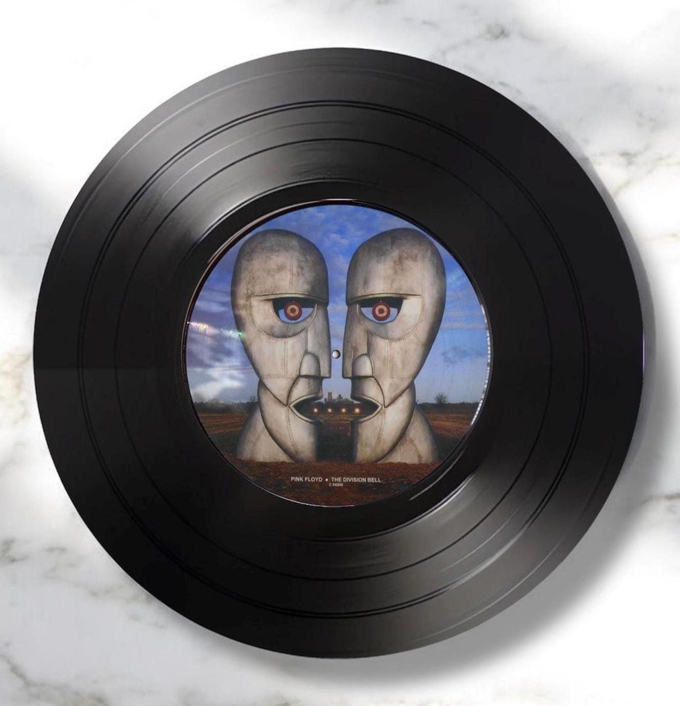 Set of 4 Pink Floyd Round Record Coasters Retro Decor, Man Cave Decor, Rock Band, Music Themed, Rock Music Gift, pink floyd gift,