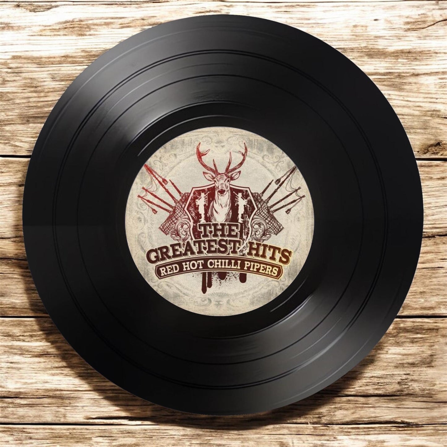 Set of 4 Red Hot Chilli Peppers Round Record Coasters, Unique Coasters, Music Memorabilia, Music Fan Gift, Record Coasters,music gift