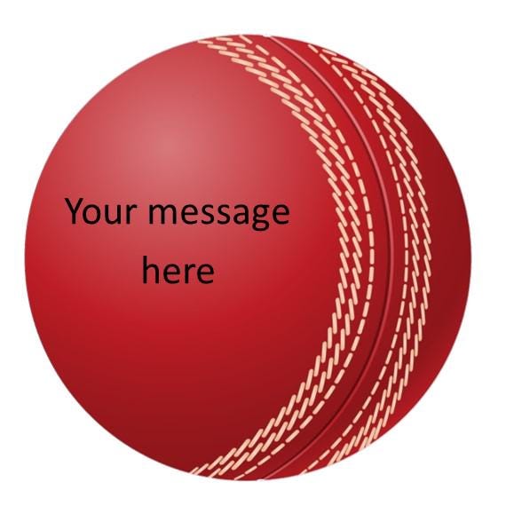 Personalised Cricket Ball Coaster, Round Shape, Cricket Decor, Cricket Ball Coaster, Cricket Gift, Sports Coaster, Gift For Cricket Lover