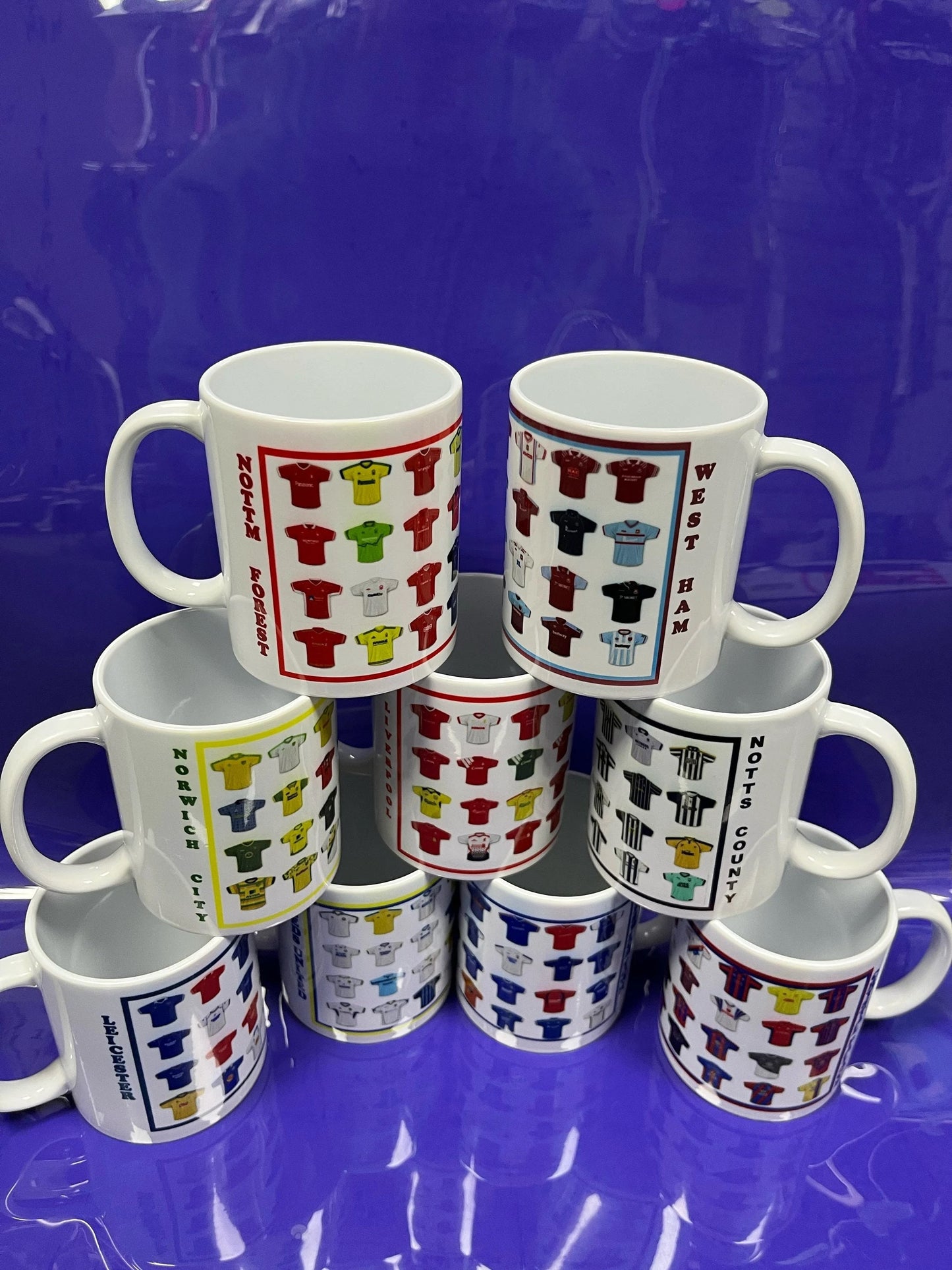 Football shirt mugs |football team |personalised| mug for football fans| Christmas gift|