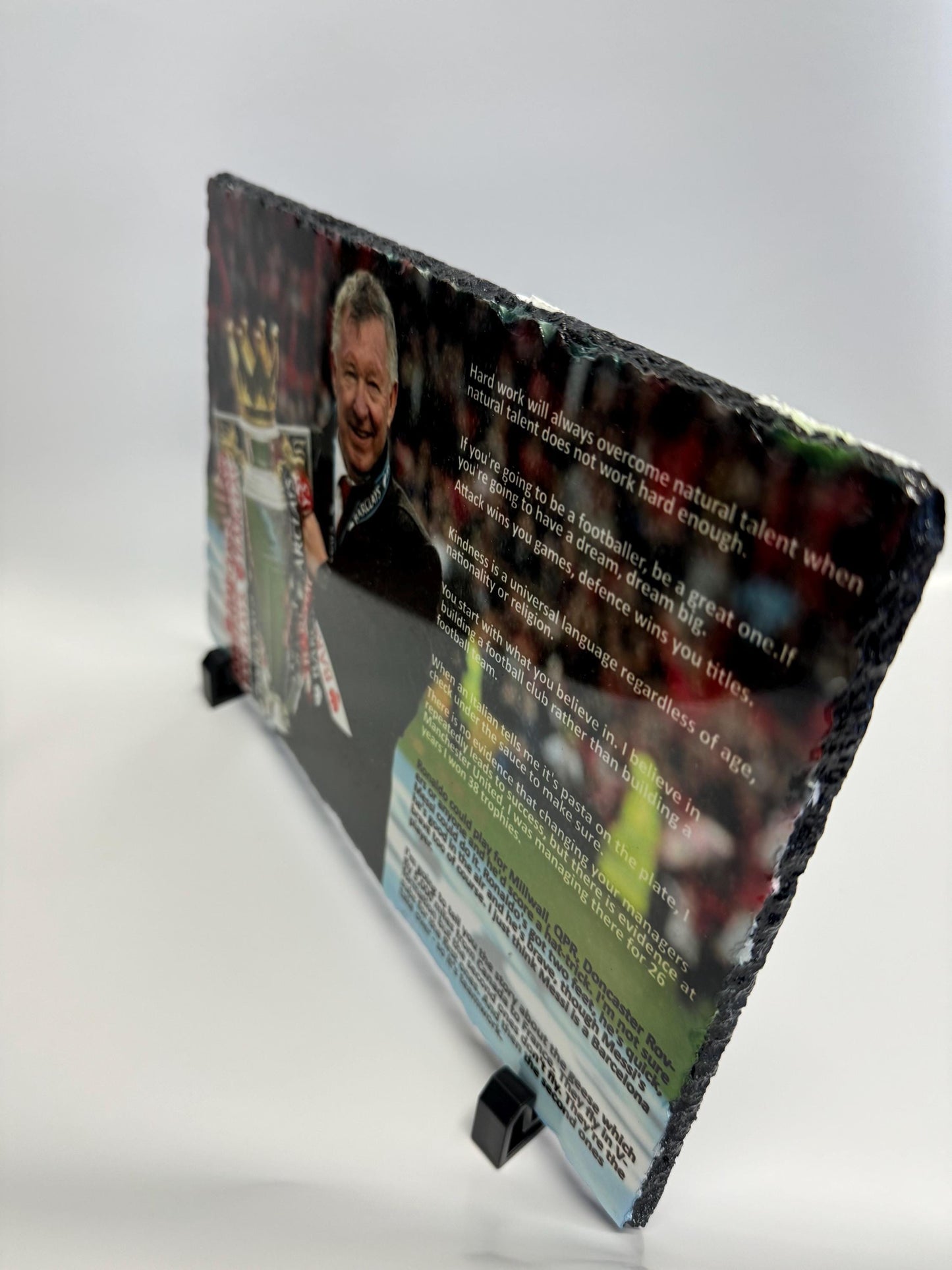Sir Alex Ferguson quotes slate | man u fan slate | for the fan that has everything