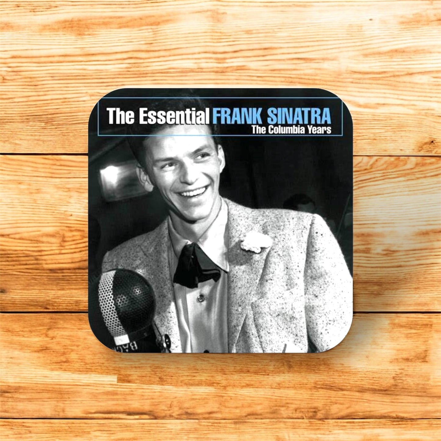 Set of 4 Frank Sinatra Square Drinks Coasters, Vintage Music Lover Gift, Music Lover Gift, Frank Sinatra Coasters, Music Memorabilia