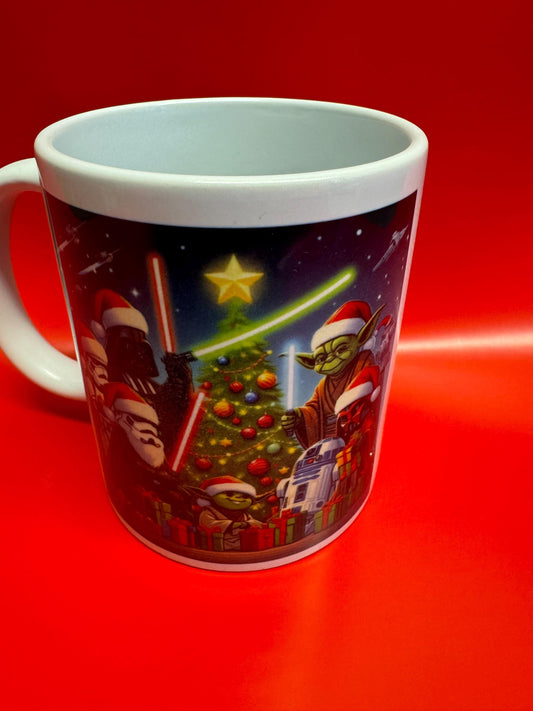 Personalised Star Wars Christmas mug or money box| 80s film buff coffee mug
