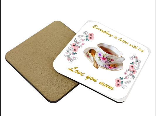 Unique Tea Coaster for Mom, Handmade Ceramic Coasters, Tea Coaster For Mom, Mother's Day Gift, Gift For Her, Gift For Mom, Home Decor