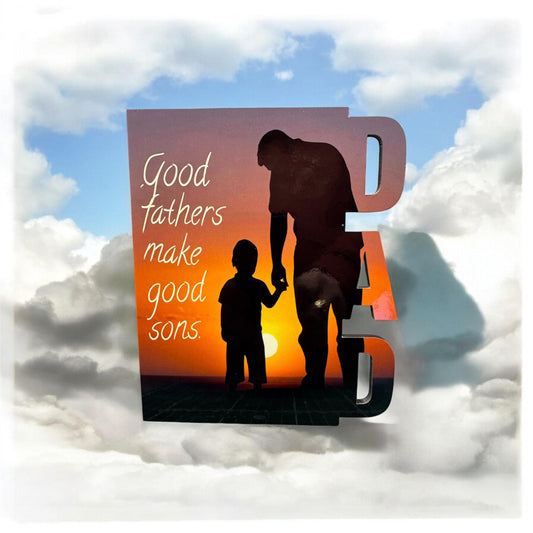 Dad photo plaque| photo plaque| gift for dad| picture plaque| standing picture plaque| MDF photo | photo memories | memorial photo dad|