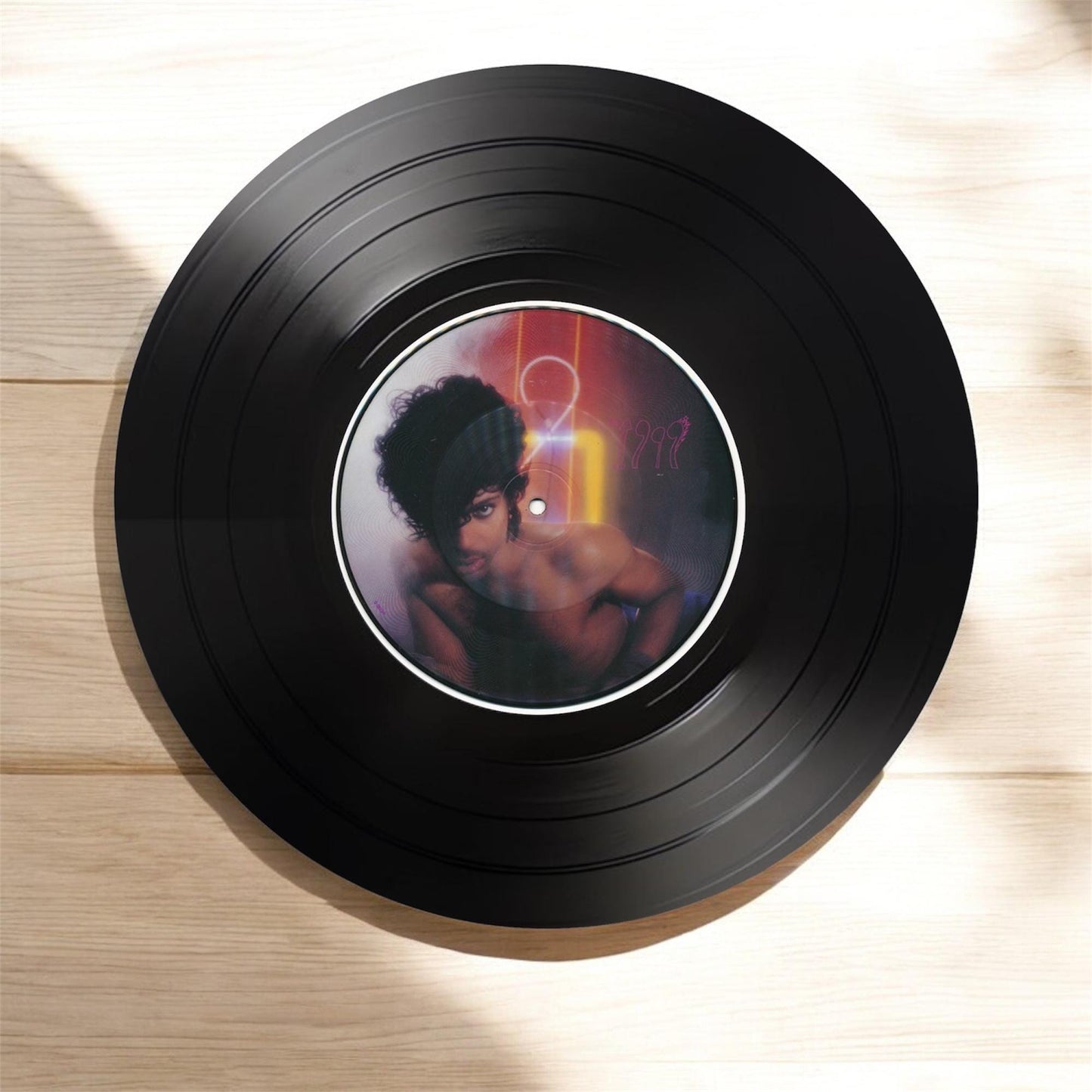 Set of 4 Round Record Coasters Featuring Prince, Unique Music Lover Gift, Record Coasters, Music Lover Gift, Drink Coasters, Musician Gift