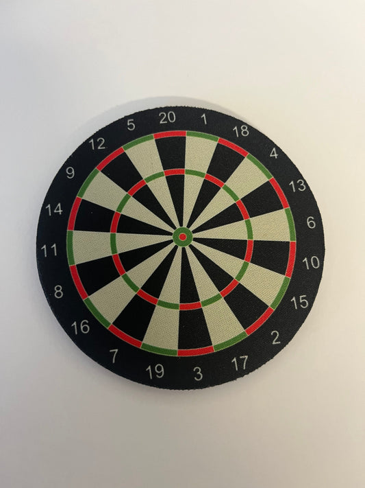 Round Neoprene Dartboard Coaster |dart fanatic gift |bar coaster| dart fans| flexable coaster| coffee coaster| Morning Coffee | man cave |