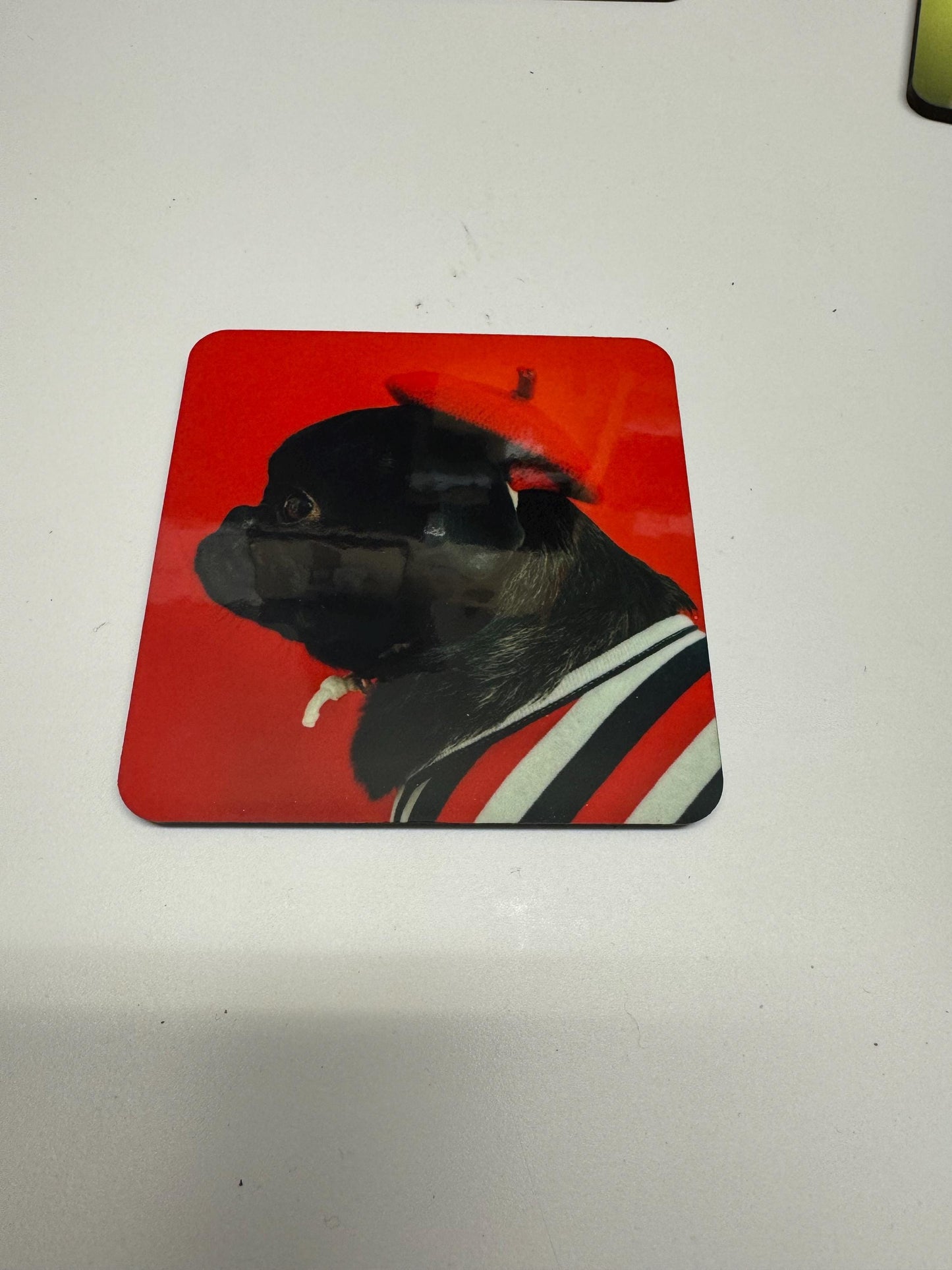 Set of 4 pug coasters | Dog lovers coasters | Mother's Day gifts | Lovely pugs| Dining room accessories| Living room accessories| gift for |