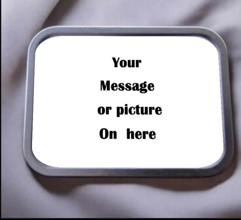 Personalised Tobacco/Mint Tin with Custom Text or Image, Unique Gift Idea, Personalised Tin, Customized Gift, Mint Tin, Unique Tin
