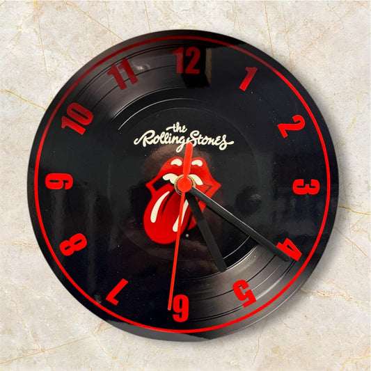 The Rolling Stones wall clock| fathers Day Gift | valentines Day Gift | man cave clock| Mick Jagger|