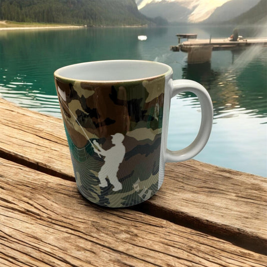 Sod this i'd rather be fishing mug| gift for fishermen | tea mug | coffee mug| warm drink|gift for him |camo design | camouflage design