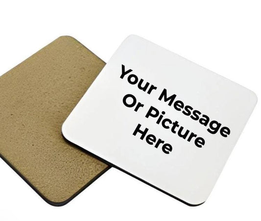 Personalised Coaster, Custom Drink Coaster, Unique Gift Idea, design your own coaster