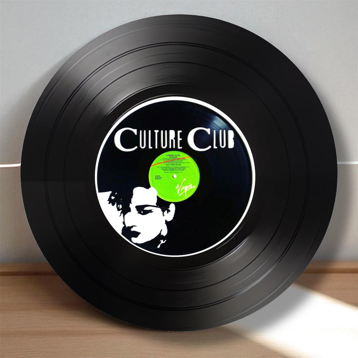 Set of 4 Culture Club Round Record Coasters Retro Decor, Man Cave Decor,  Rock Band, Music Themed, Rock Music Gift, Culture Club  gift,